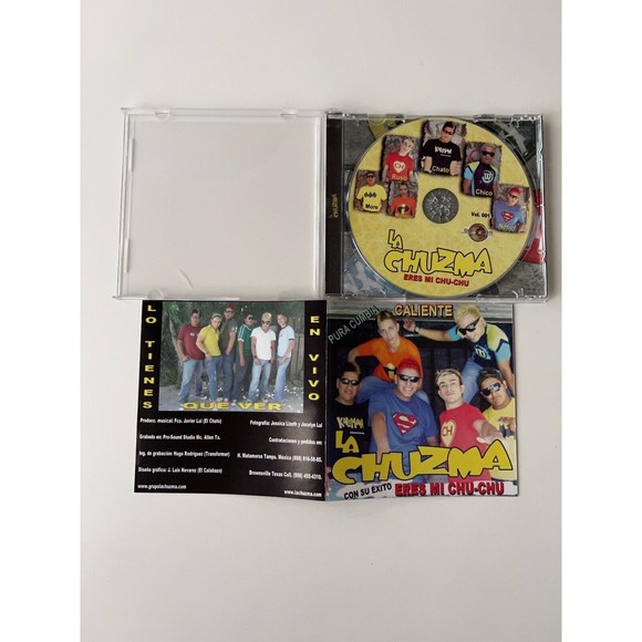 La Chuzma Pura Cumbia Caliente CD Eres Mi Chu-Chu Sonydos Records Play Tested - Picture 6 of 6